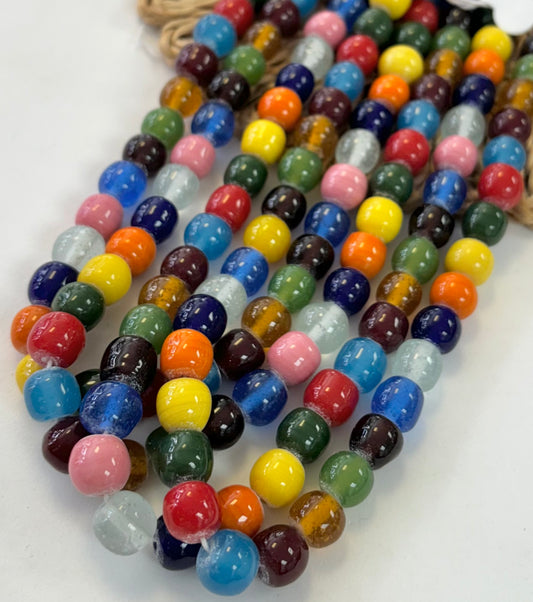 Multicolor Round Lampwork