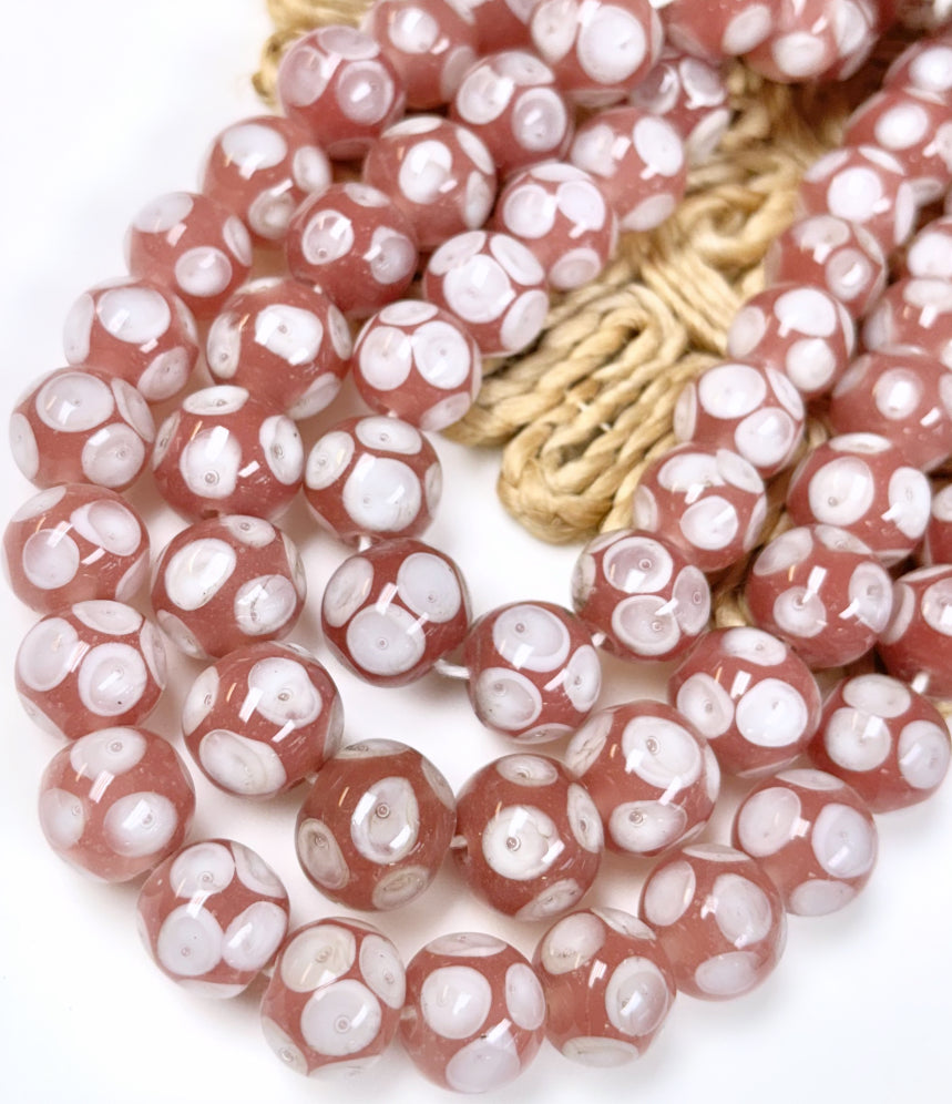 Inside Dots Round Lampwork