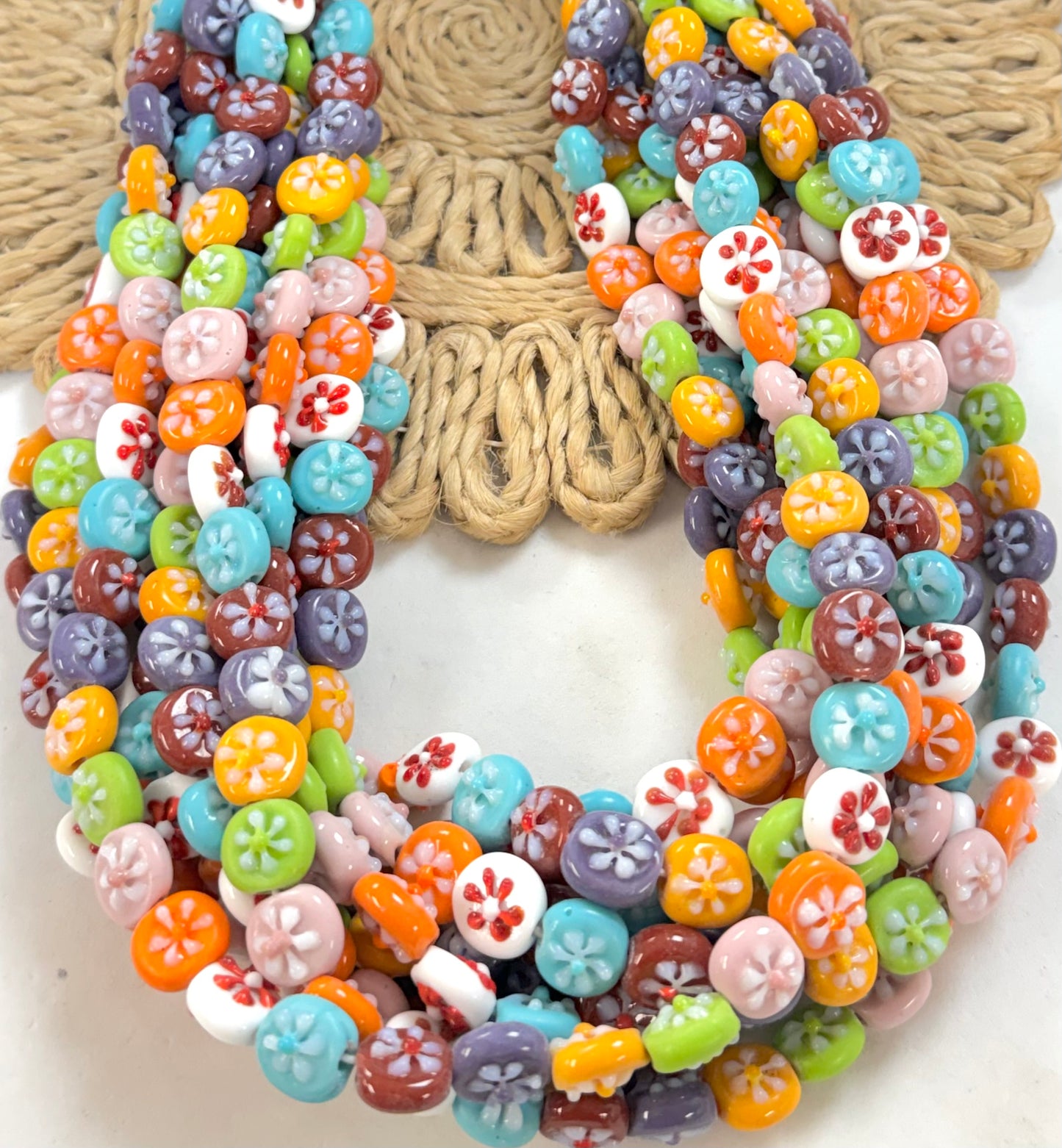 Mini Coin Flower Lampwork