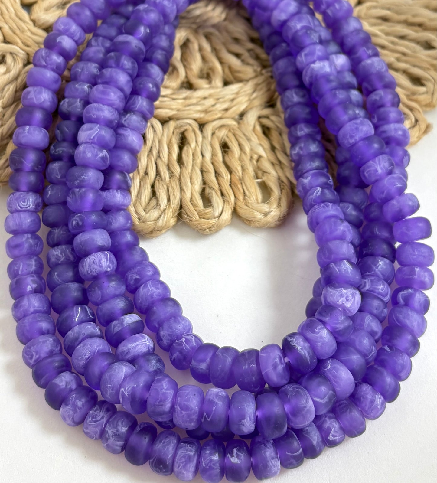 Resin Flat Rondel