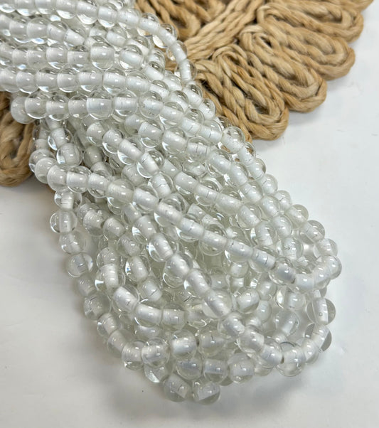 Round Clear Lampwork