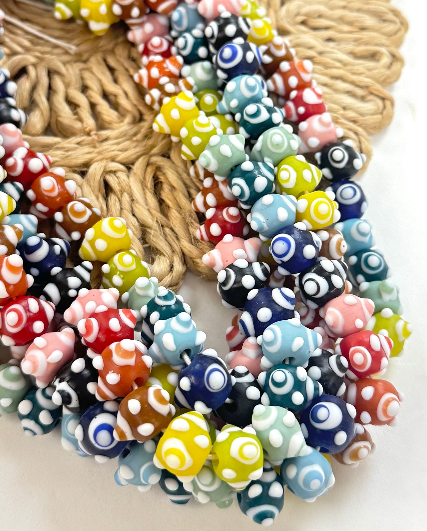 Bumpy Matte Beads Lampwork