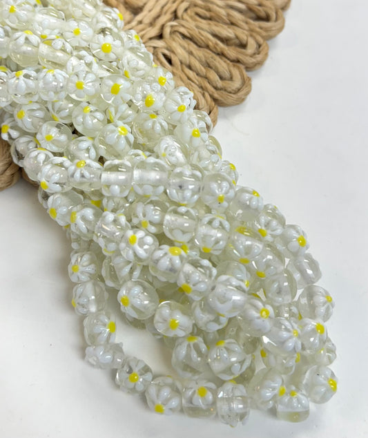 Daisy Round Lampwork