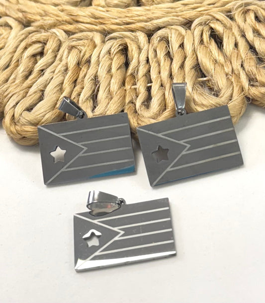 Bandera PR Charm Plata