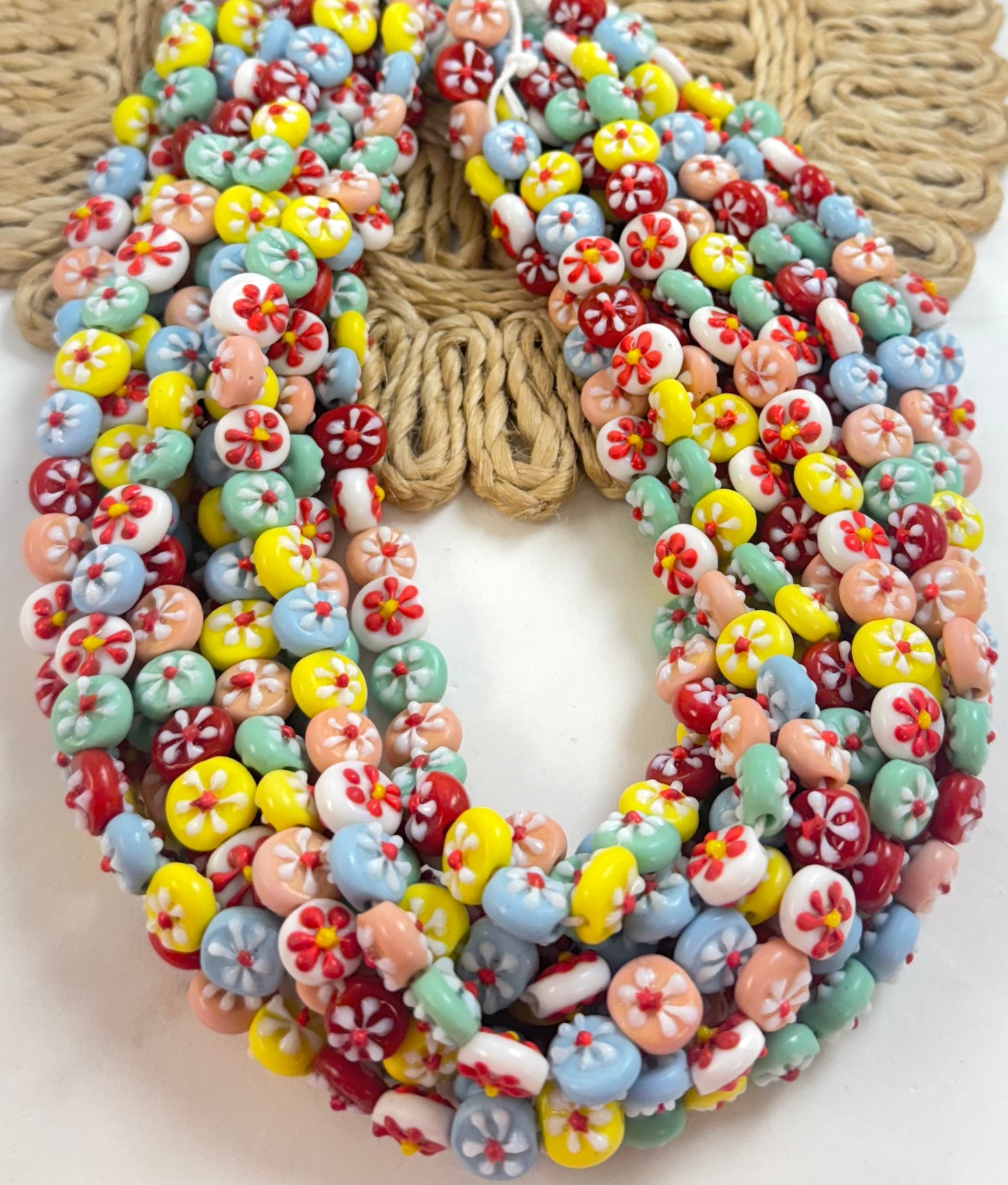 Mini Coin Flower Lampwork