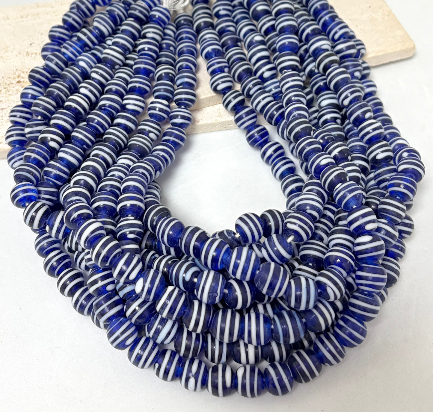 Lines Round Lampwork