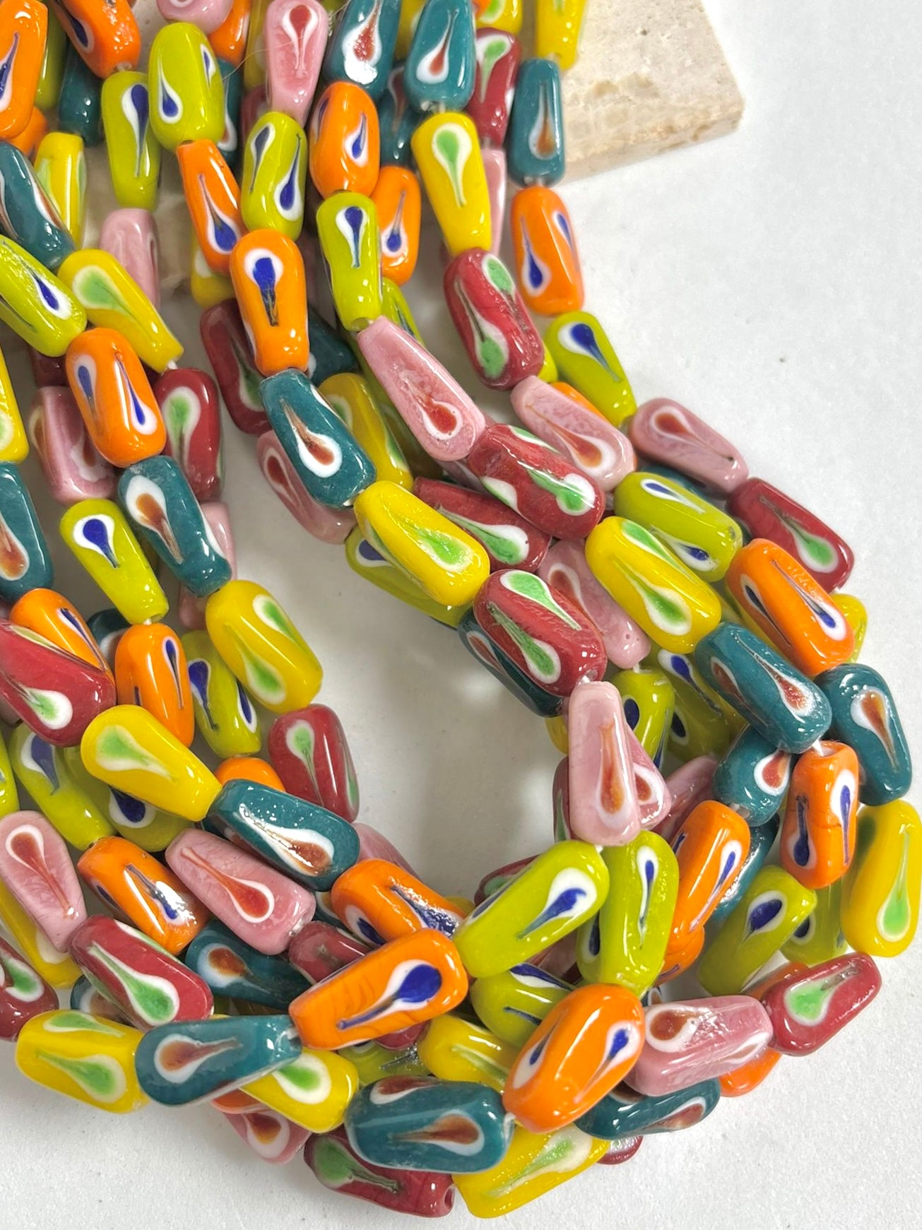 Colorful Paisley Lampwork