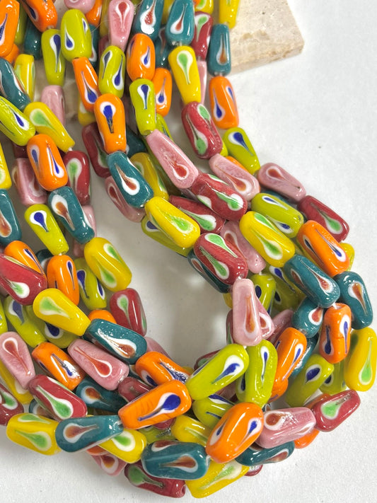 Colorful Paisley Lampwork