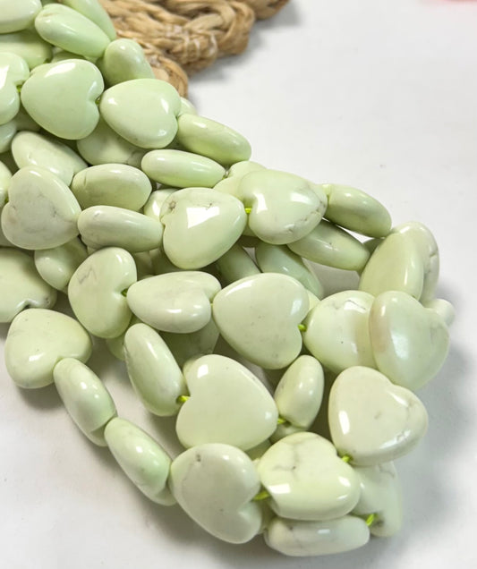 Marmol Hearts Lemon Chrysophase