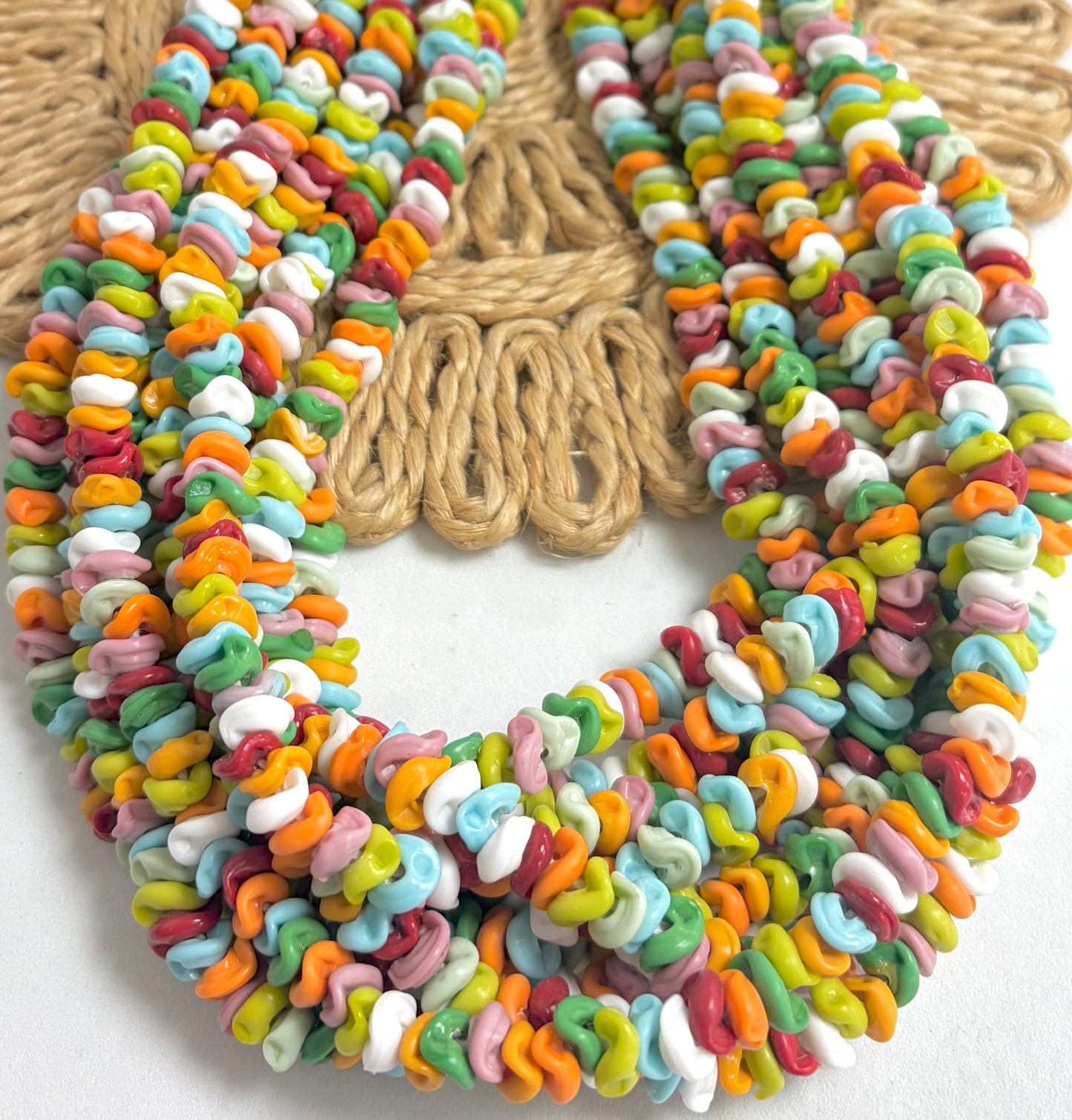 Wave Rondel Lampwork