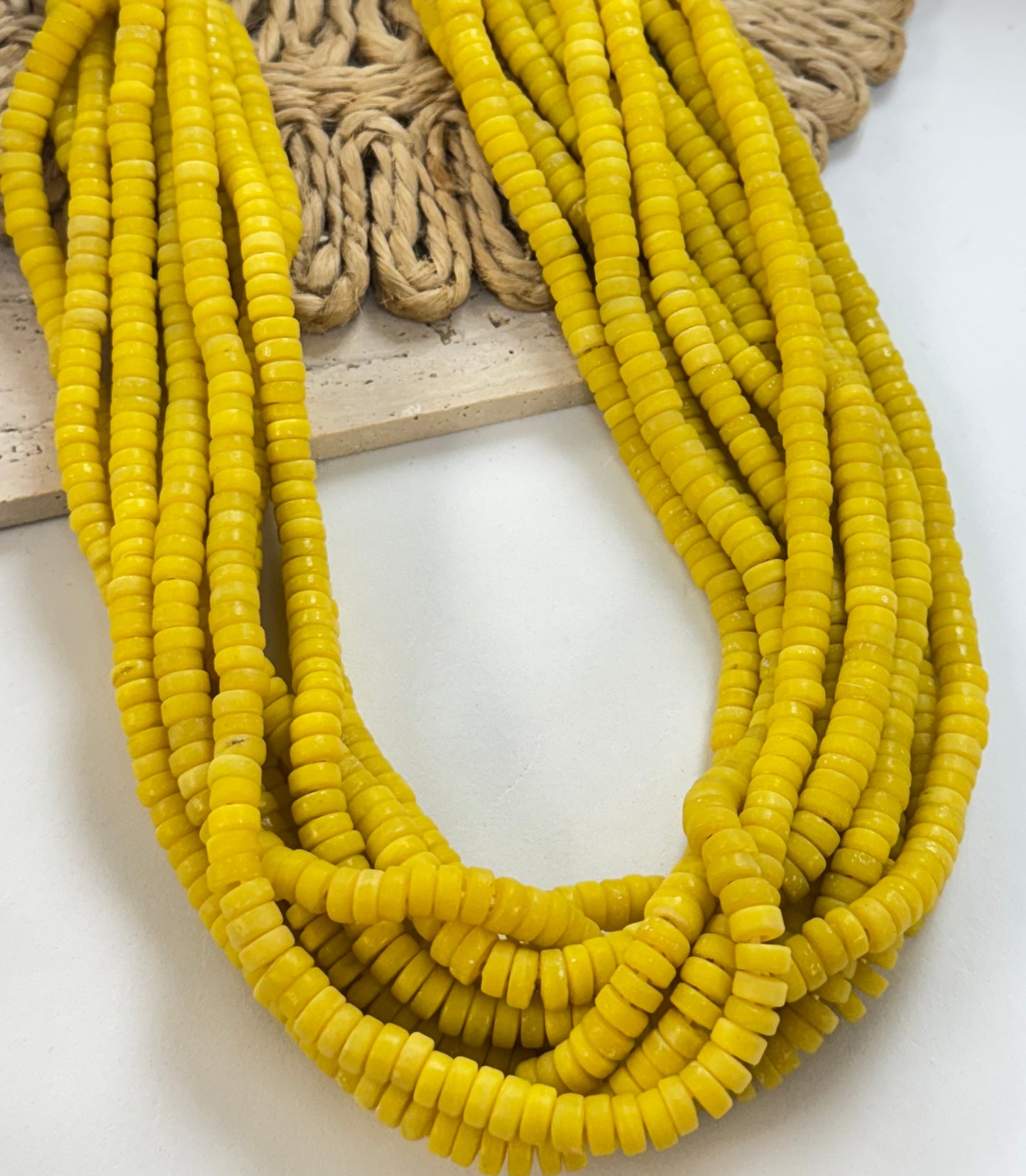 Small Flat Rondel Lampwork