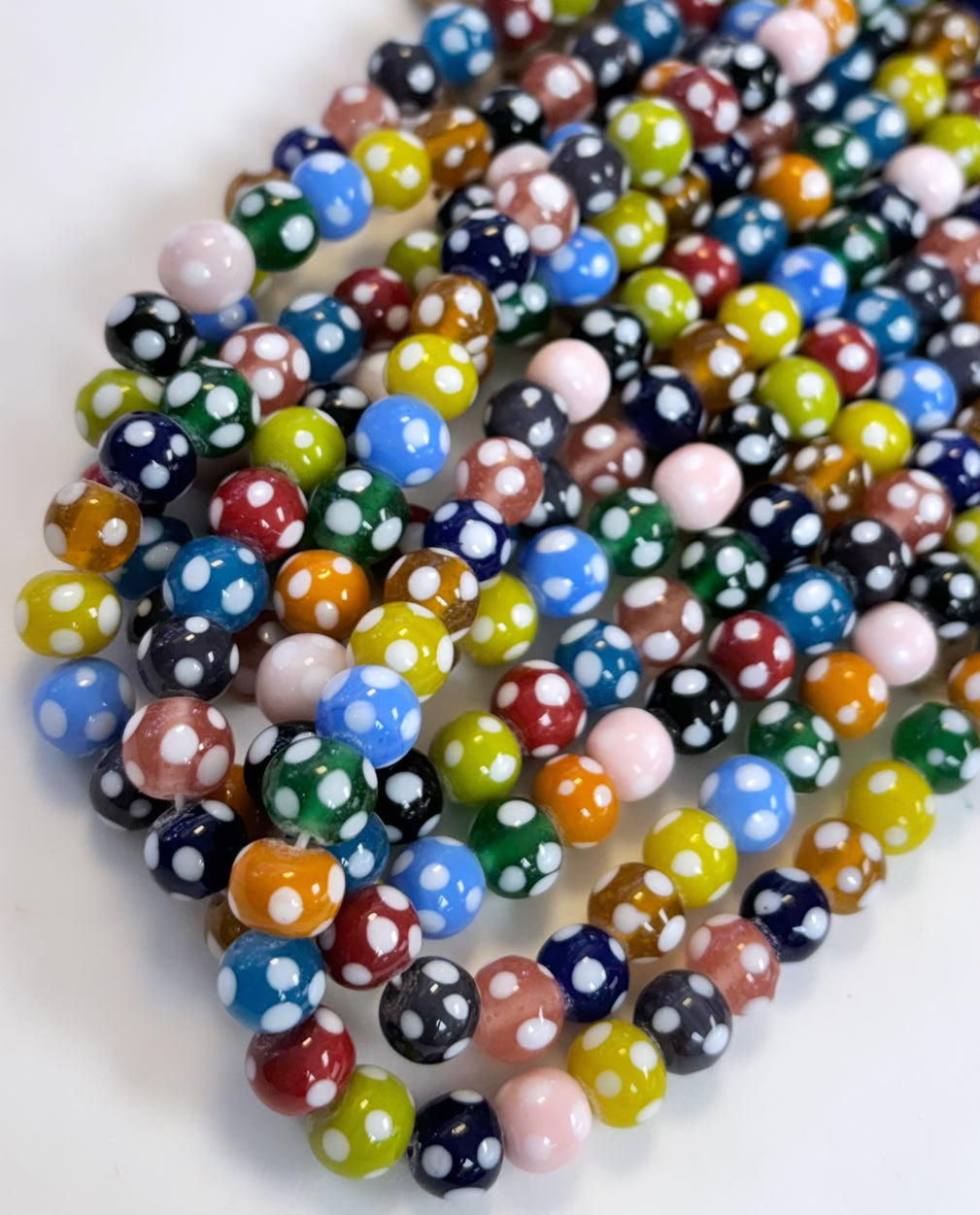 Polkadot Round Lampwork