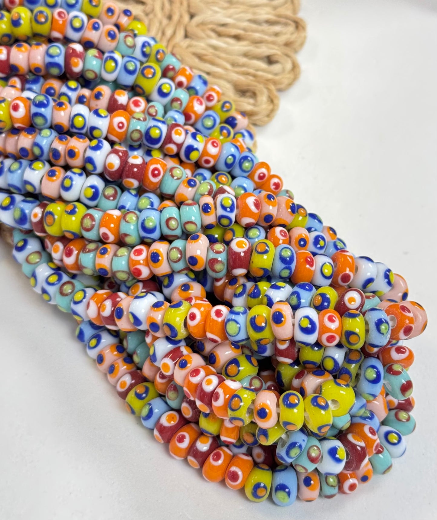Color Polkadots Donut Lampwork