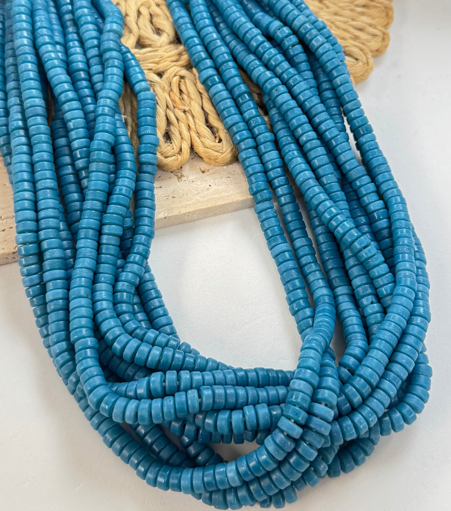 Small Flat Rondel Lampwork