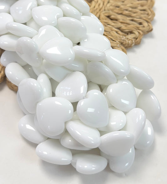 White Hearts Porcelain