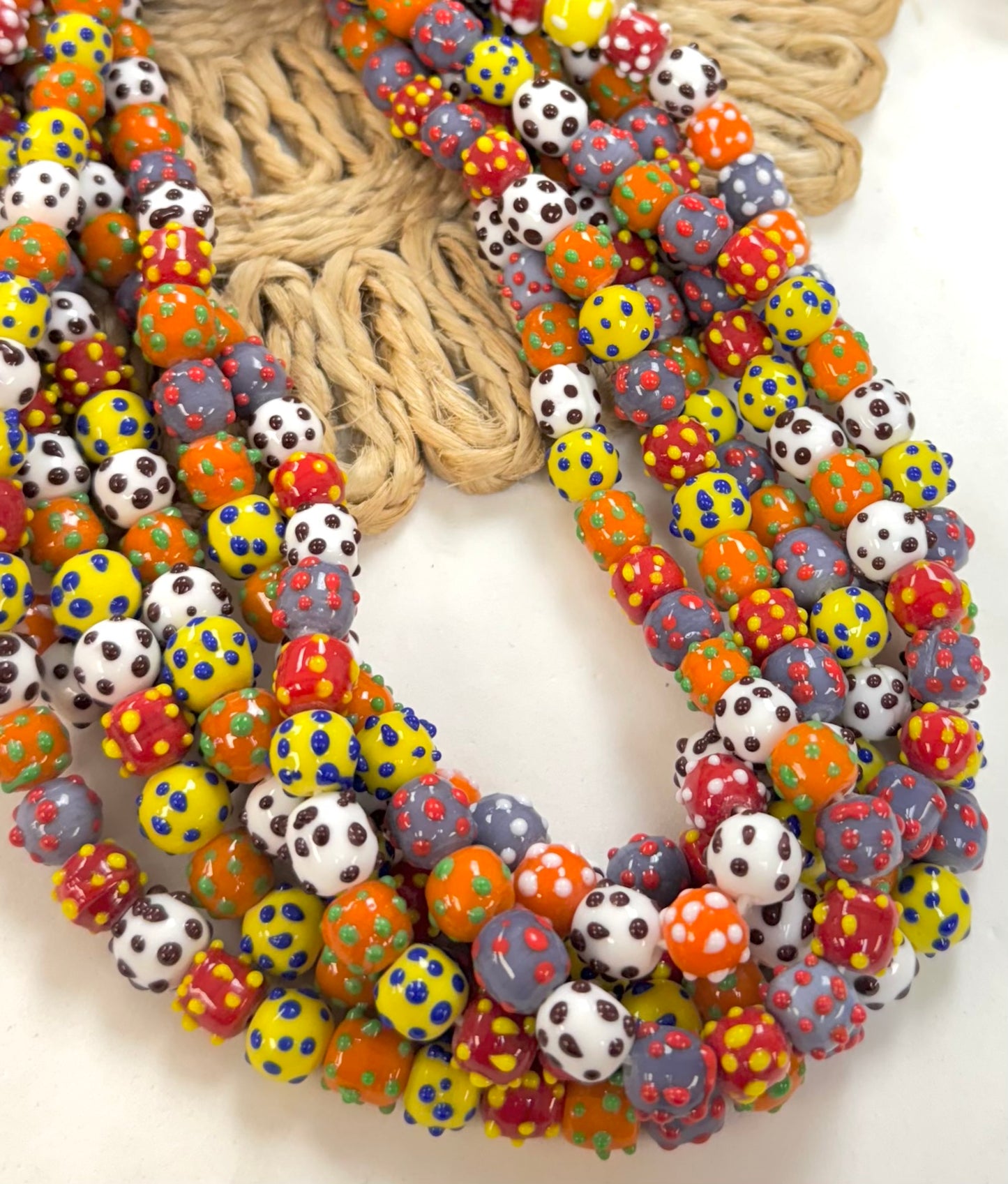 Bumpy Dots Lampwork