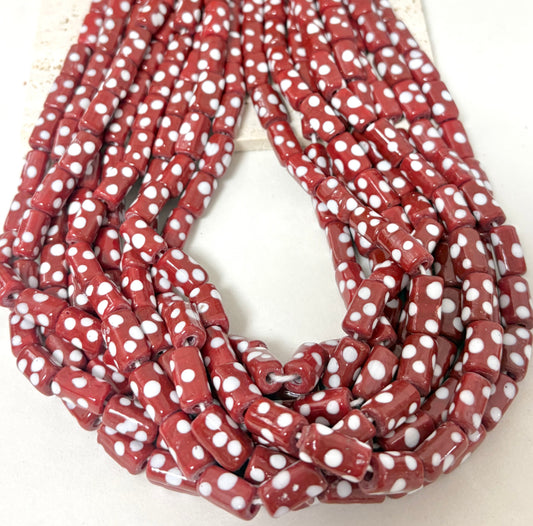 Rectangular Polkadot Lampwork