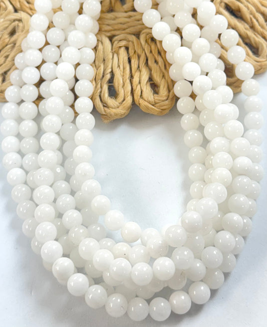 White Round Jade
