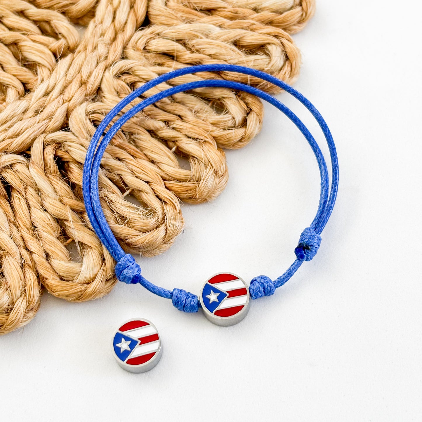 Bandera de Puerto Rico/enamel Bead flag