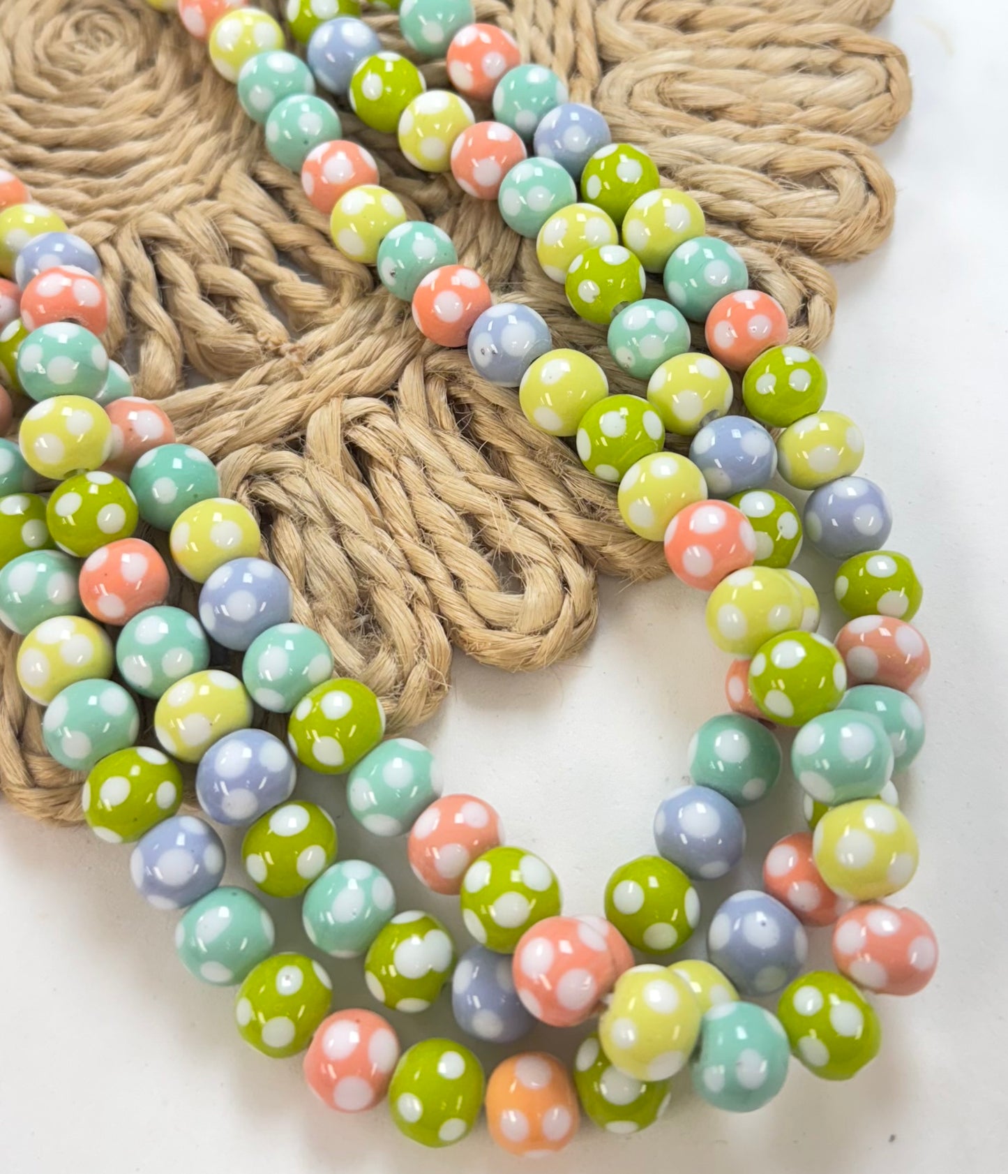 Polkadot Round Lampwork