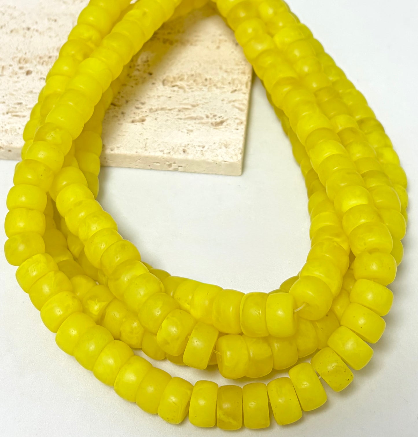 Economy Flat Rondel Resin