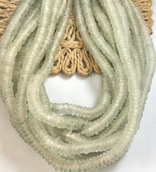 African Rondels Lampwork