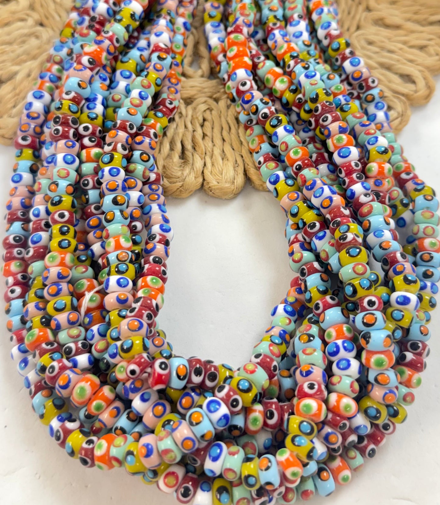 Color Polkadots Donut Lampwork