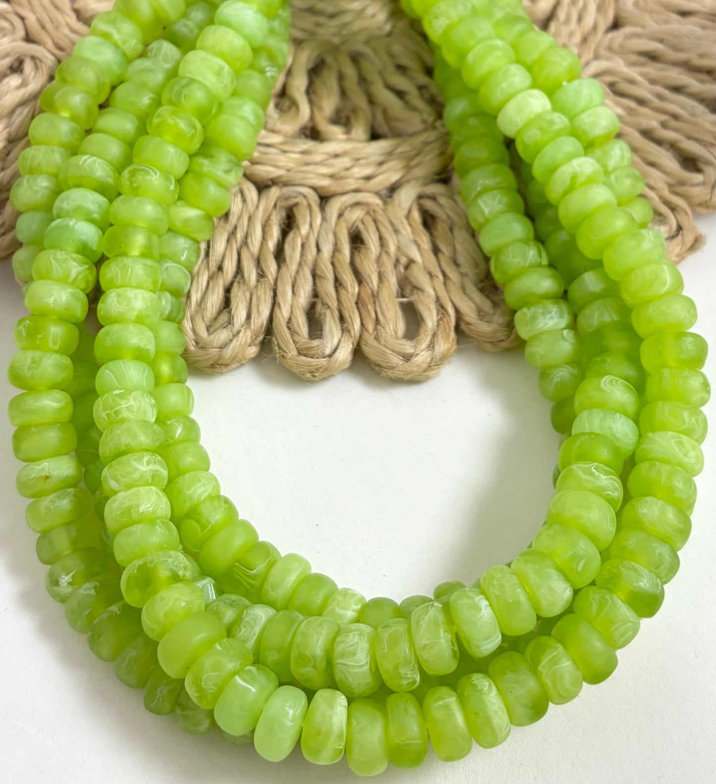 Resin Flat Rondel