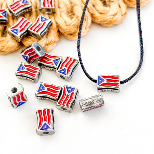 Bandera de Puerto Rico/enamel Bead flag