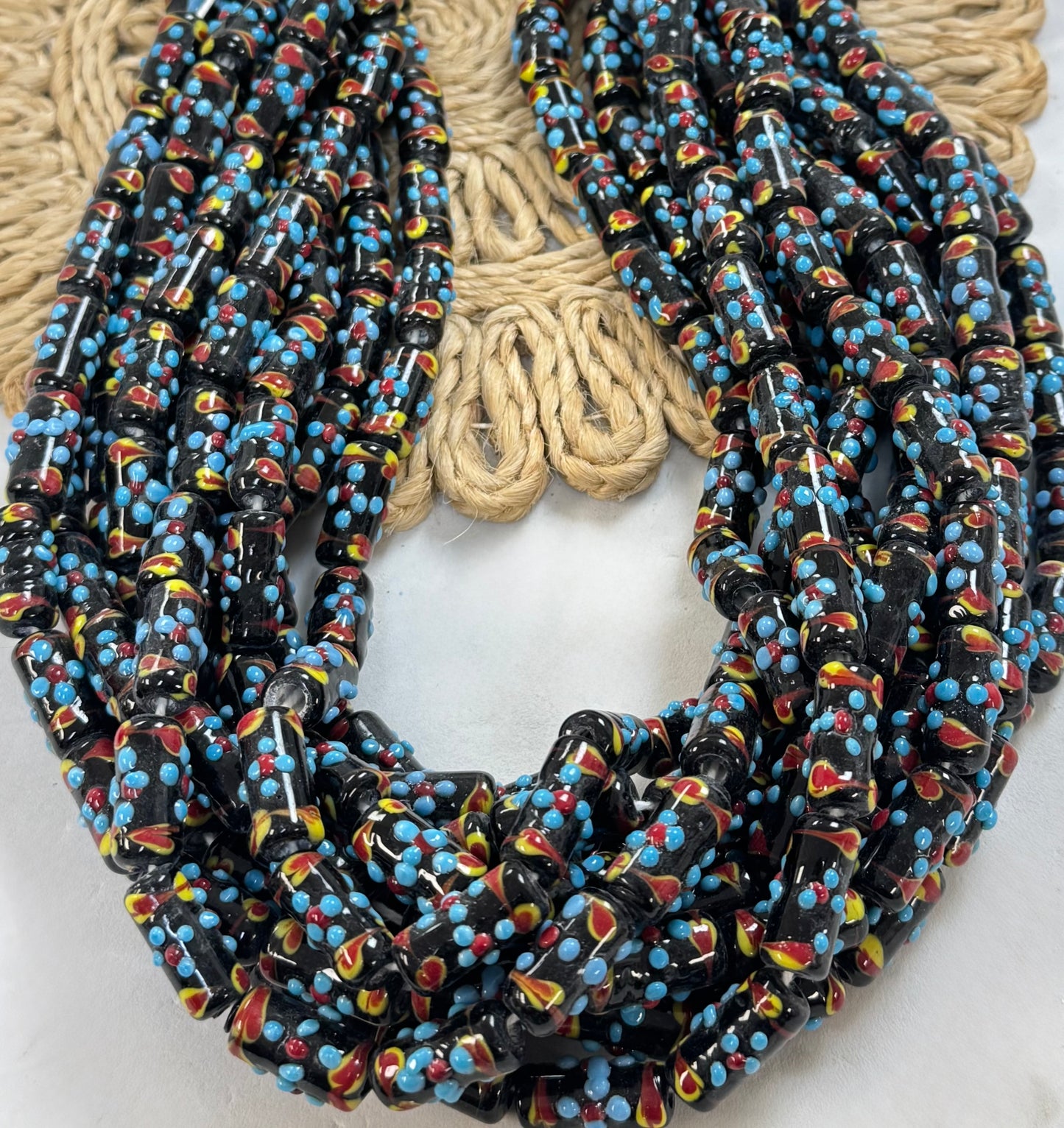 Flowers Cylinder Lampwork