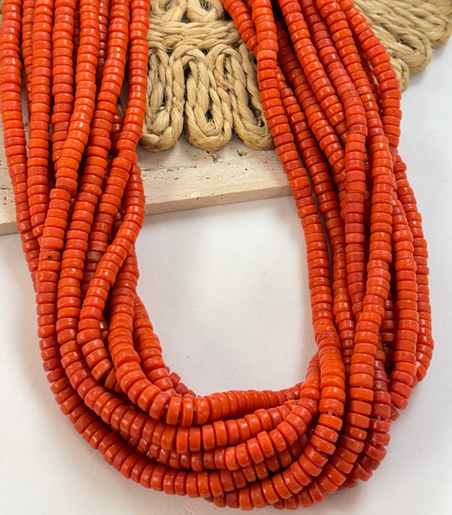 Small Flat Rondel Lampwork