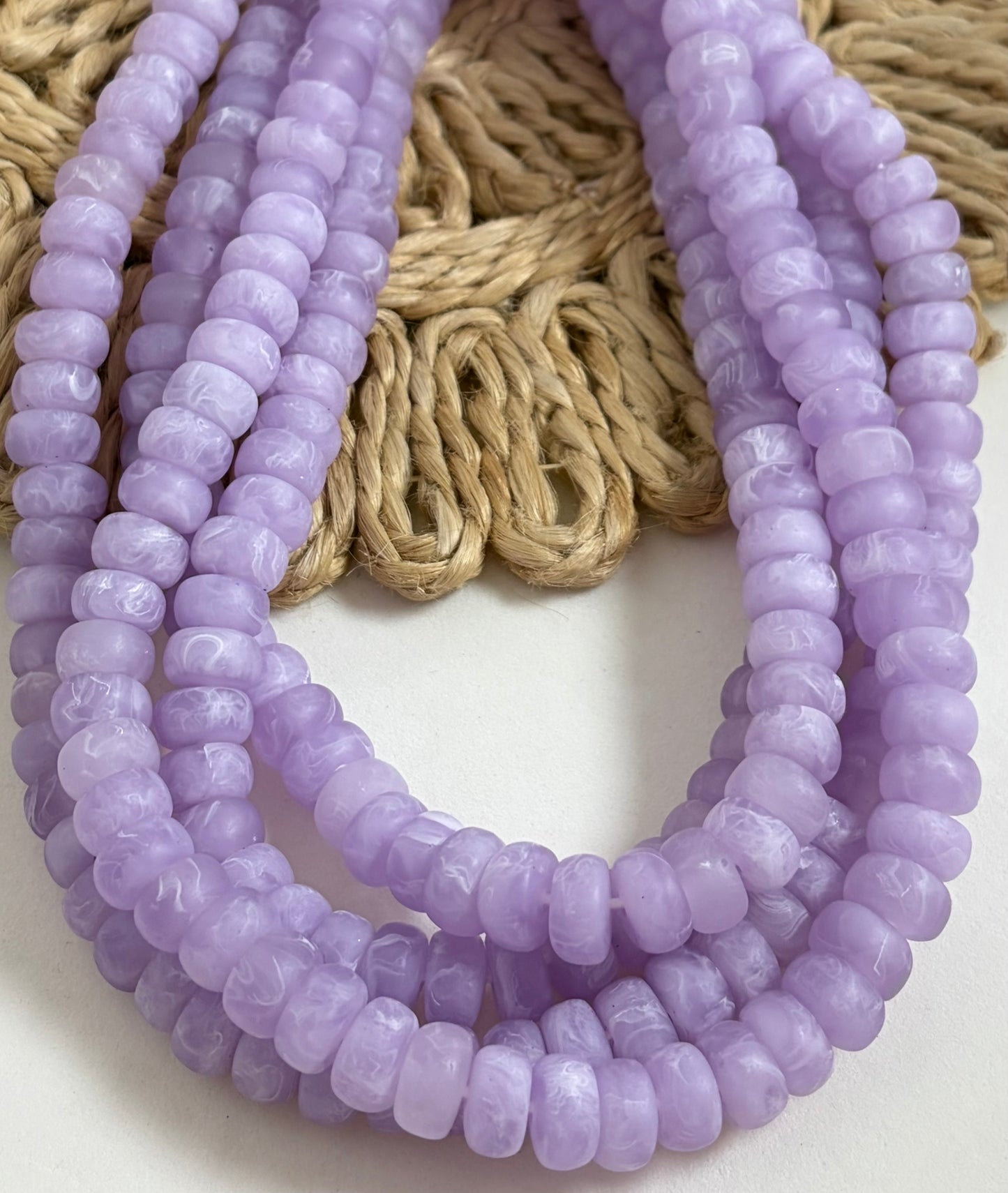 Resin Flat Rondel
