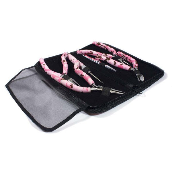 PINK CAMOUFLAGE TOOL KIT W/ GUN HANDLES