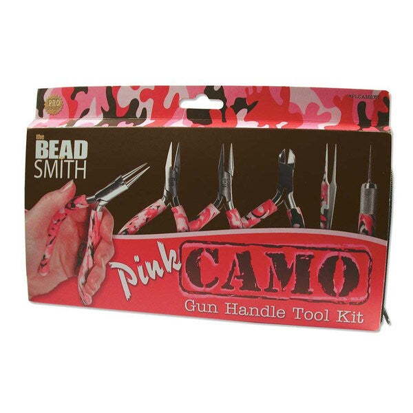 PINK CAMOUFLAGE TOOL KIT W/ GUN HANDLES