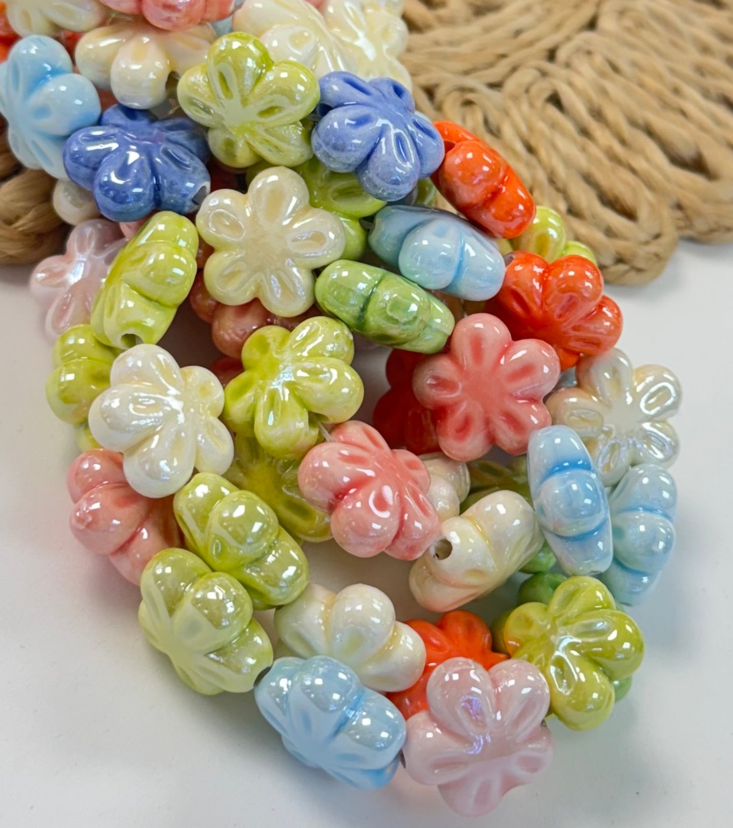 Porcelain Flower Strand