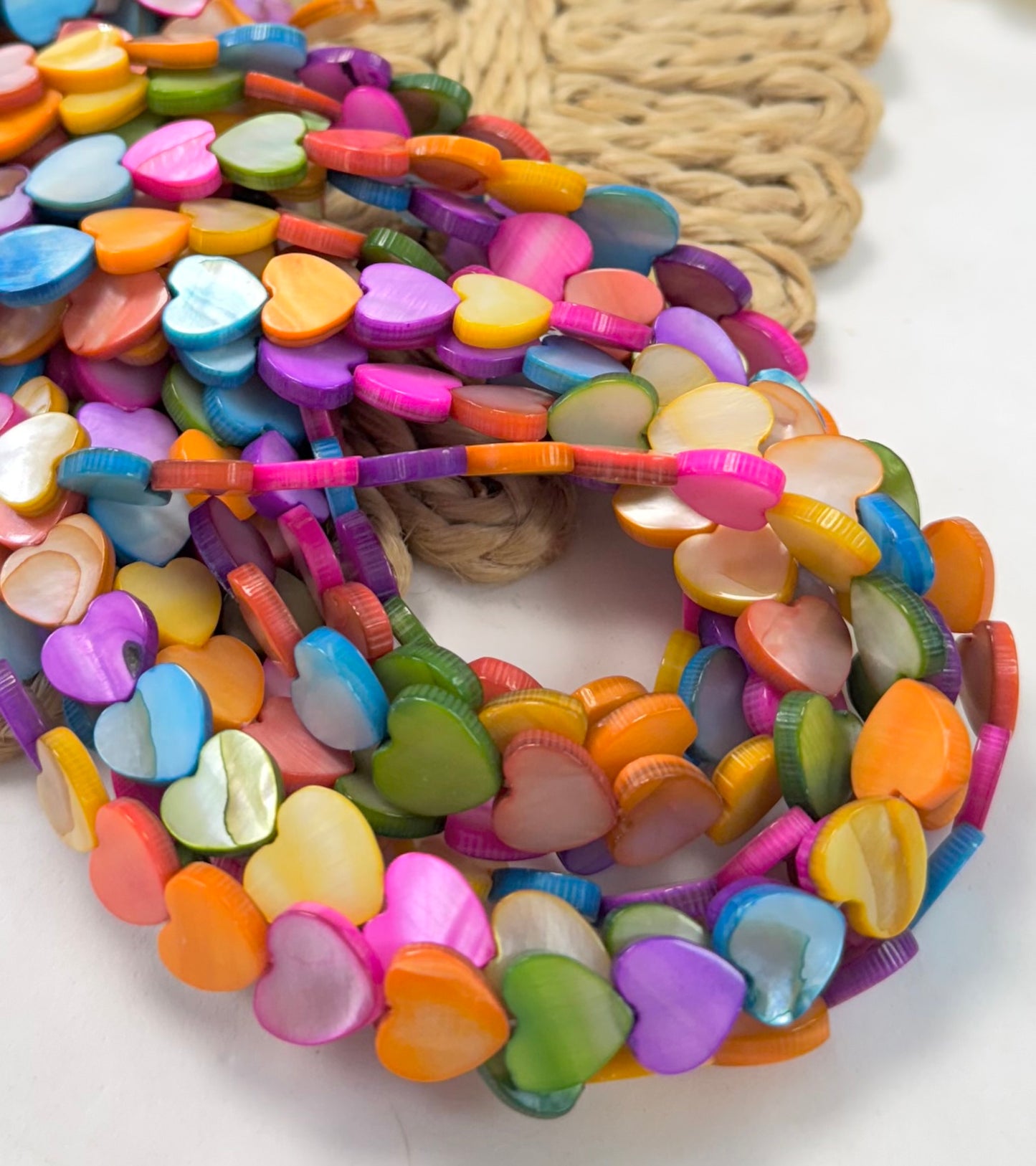 Bright Color Hearts Madre Perla