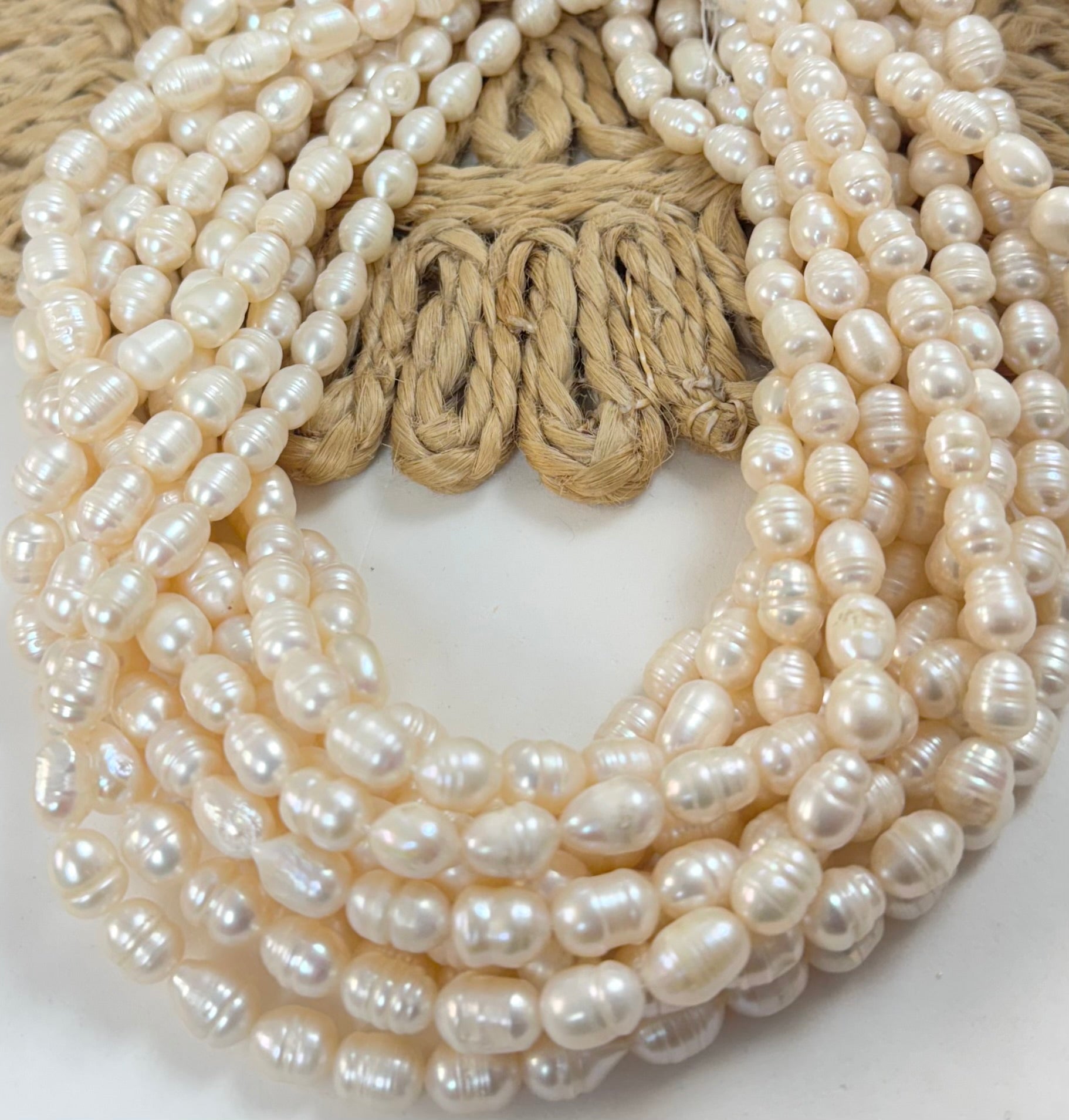 6-8MM Fresh Water Rice Pearls – BisuarteBeads