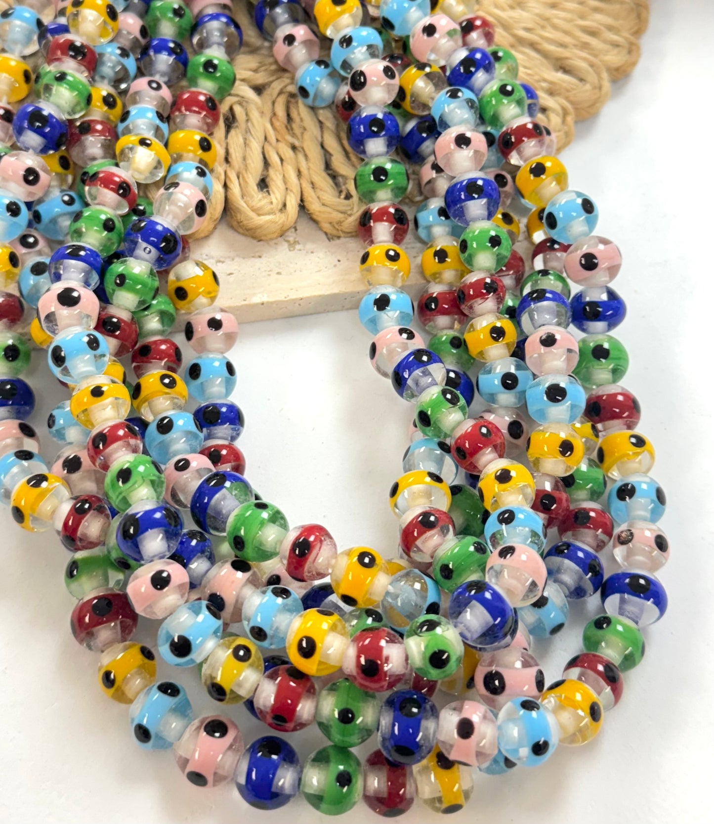 Mid Color With Black Dots Lampwork