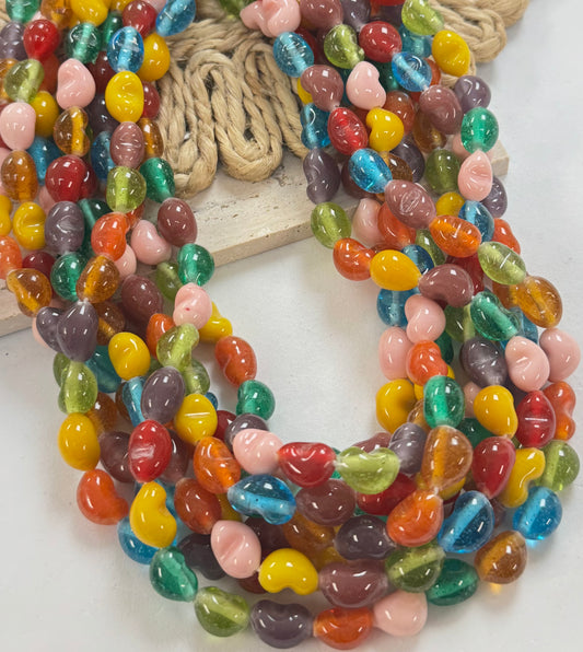 Bright Colors Jelly Bean Lampwork