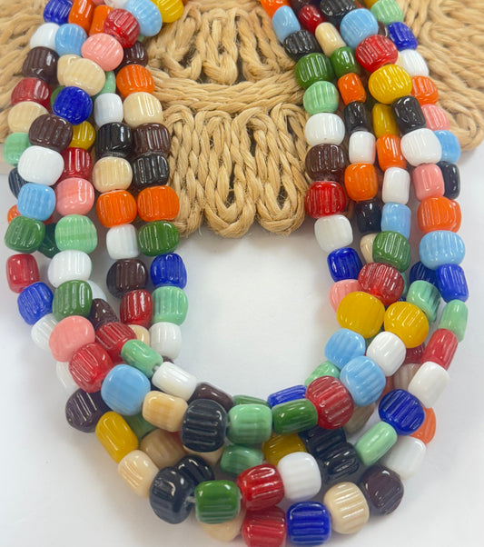 Flat Pumpkin Lampwork