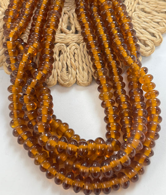 Bronce Glass Rondel Lampwork