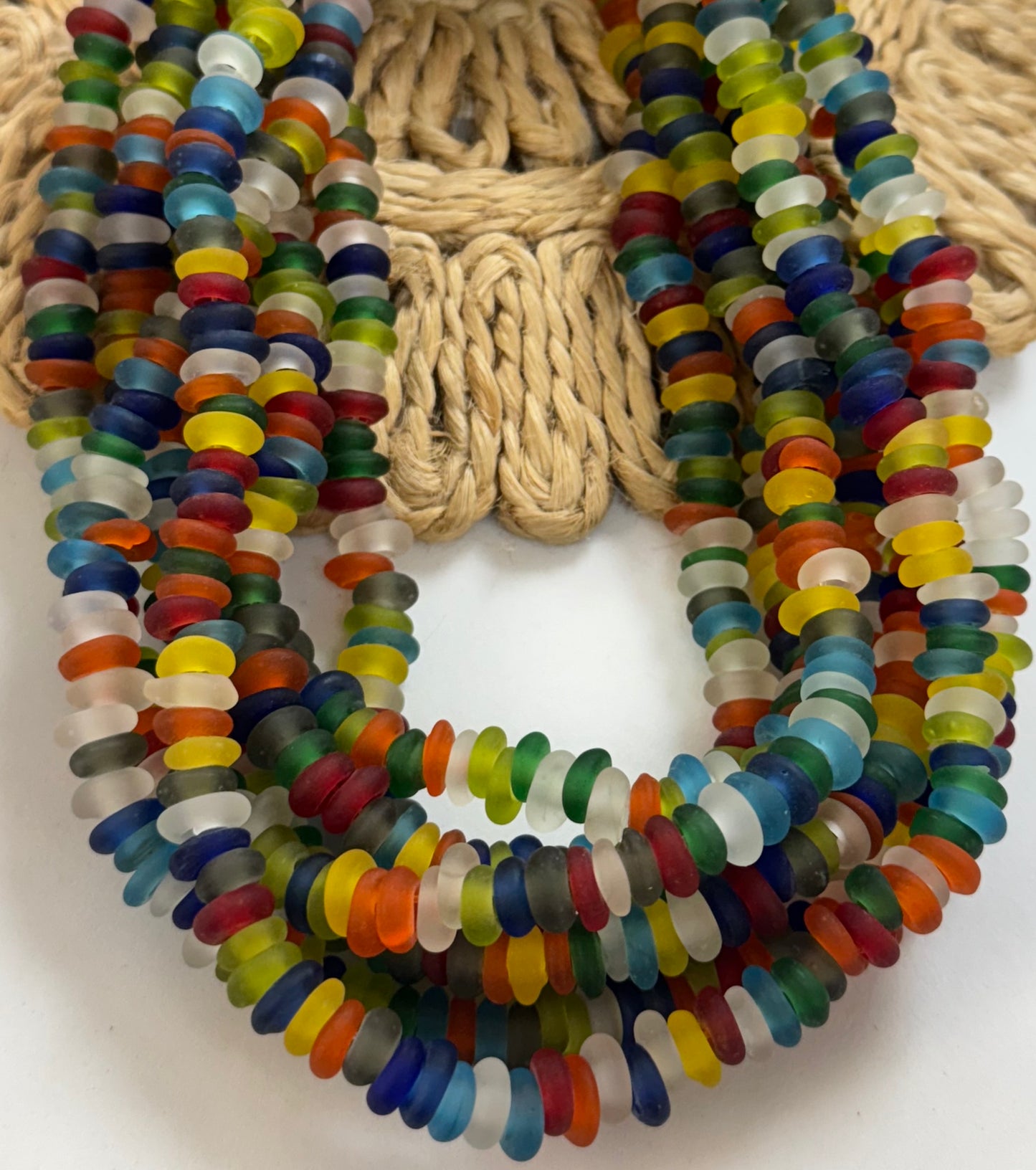 Irregular Rondel Lampwork