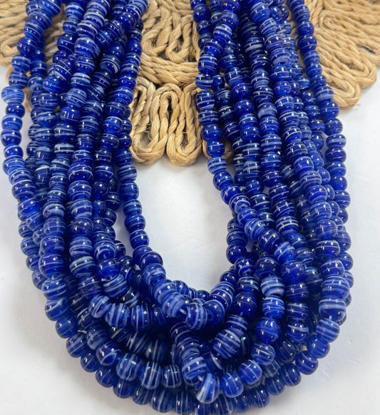 Bluey With Lines Lampwork