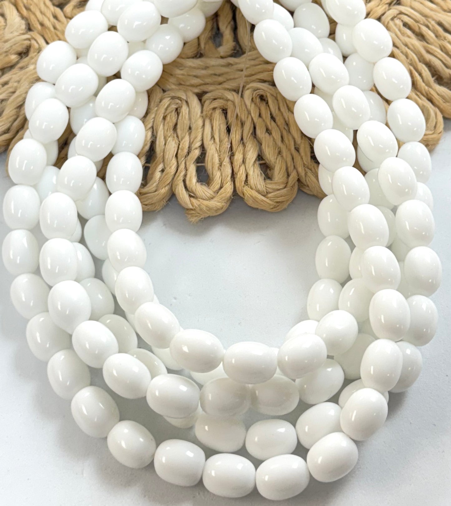 10mm White Jade Barril
