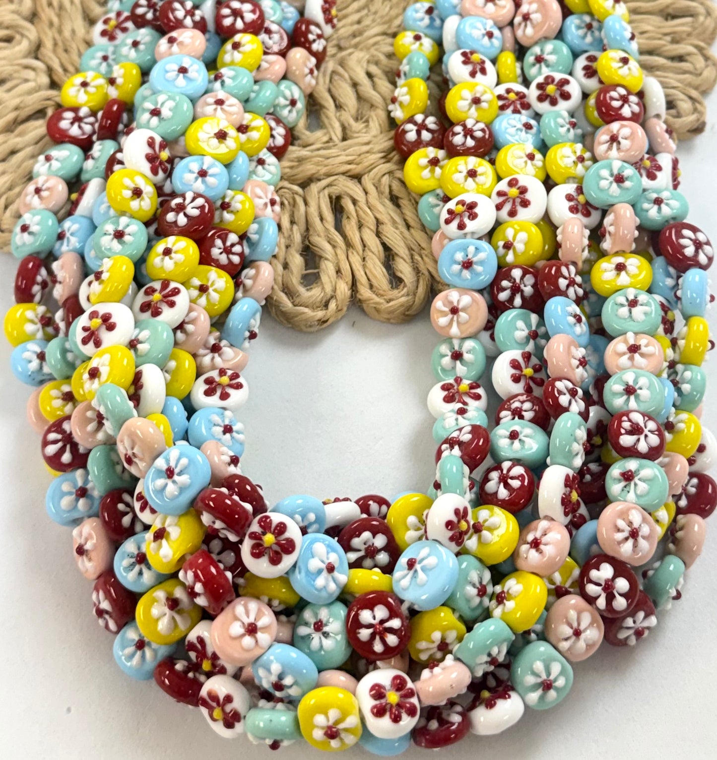 Mini Coin Flower Lampwork