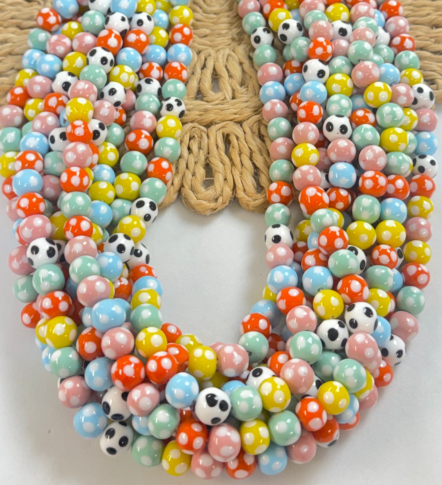 Polkadot Round Lampwork