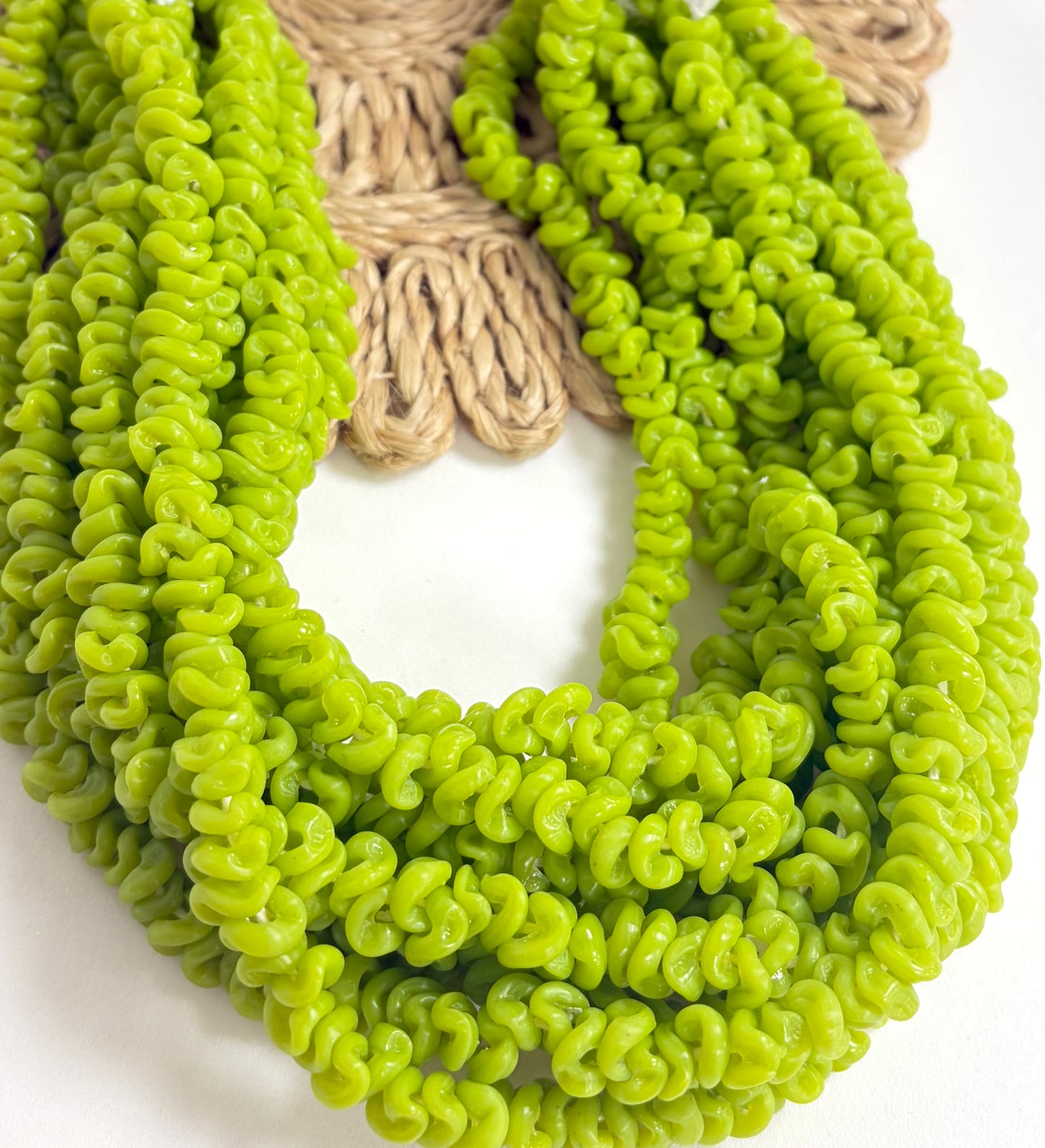 Wave Rondel Lampwork
