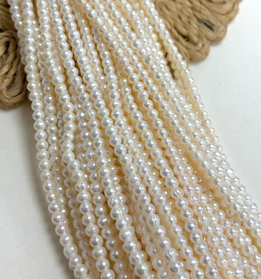 5mm Freshwater Pearl De Hueco Ancho