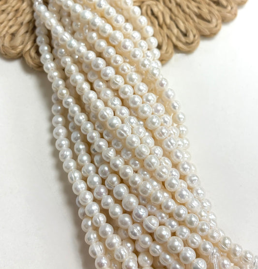 7mm Freshwater Pearls De Hueco Ancho