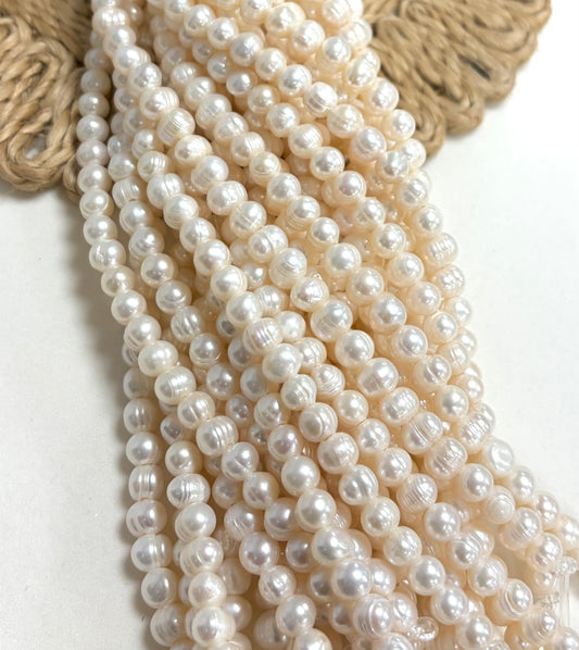8mm Freshwater Pearls De Hueco Ancho
